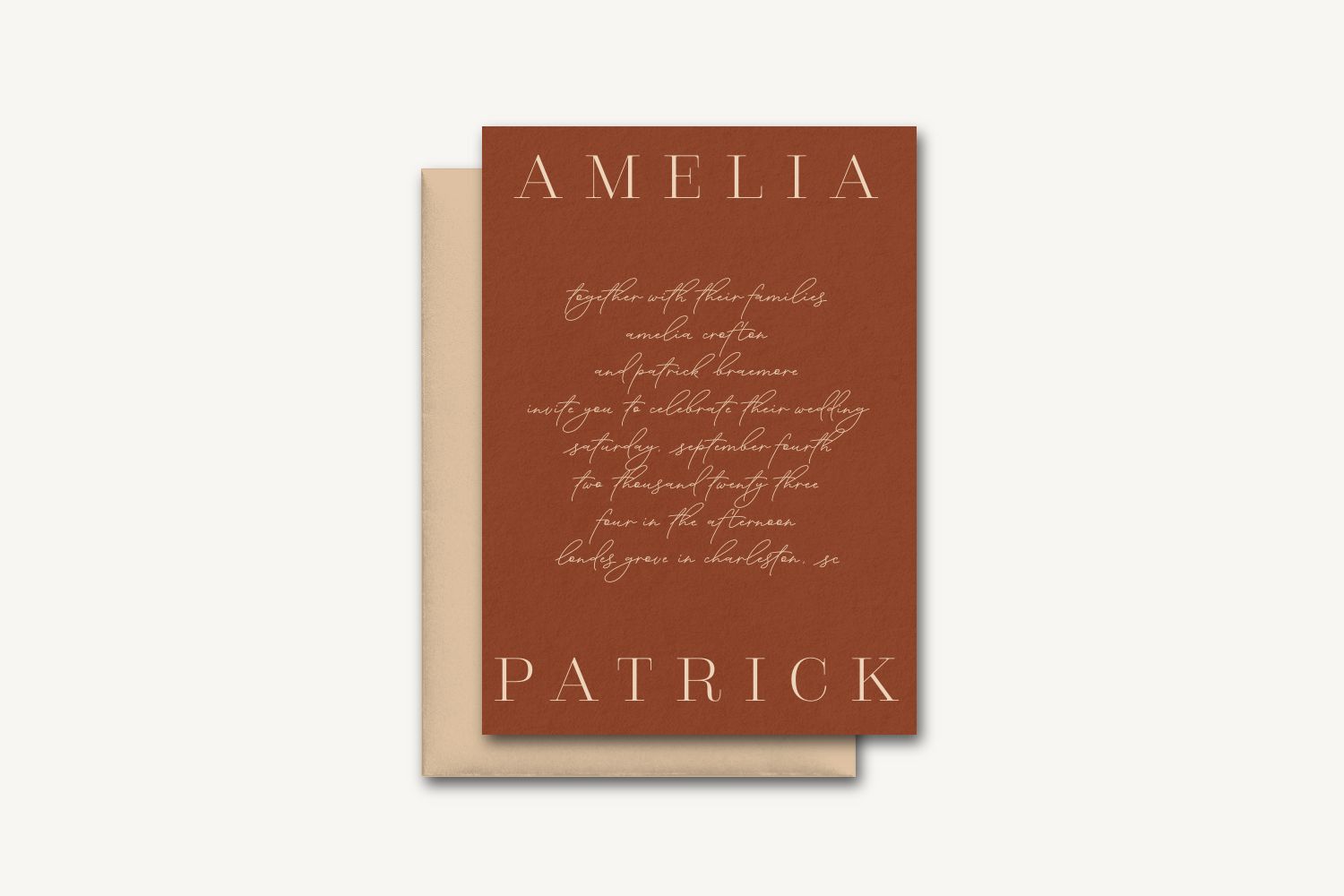 Amelia Wedding Invitation