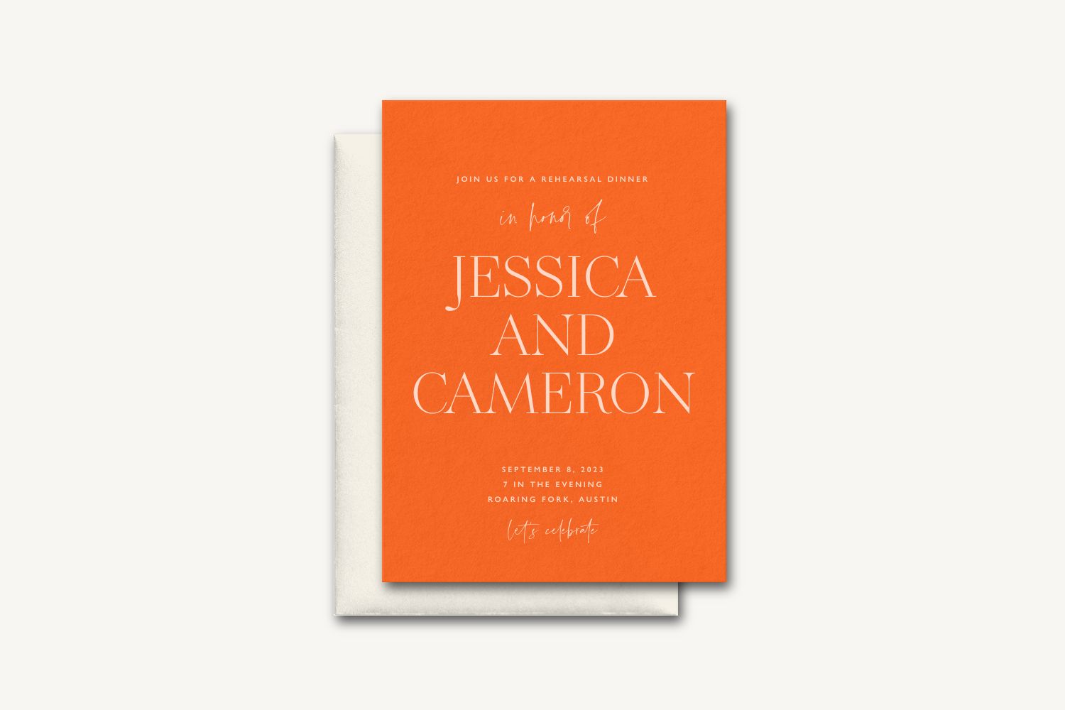 Cameron Rehearsal Dinner Invitation