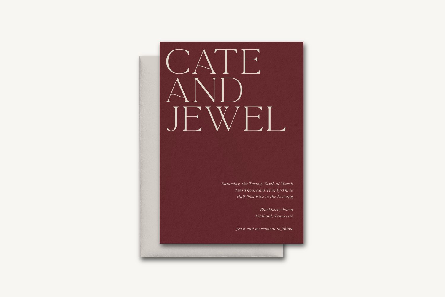 Jewel Wedding Invitation