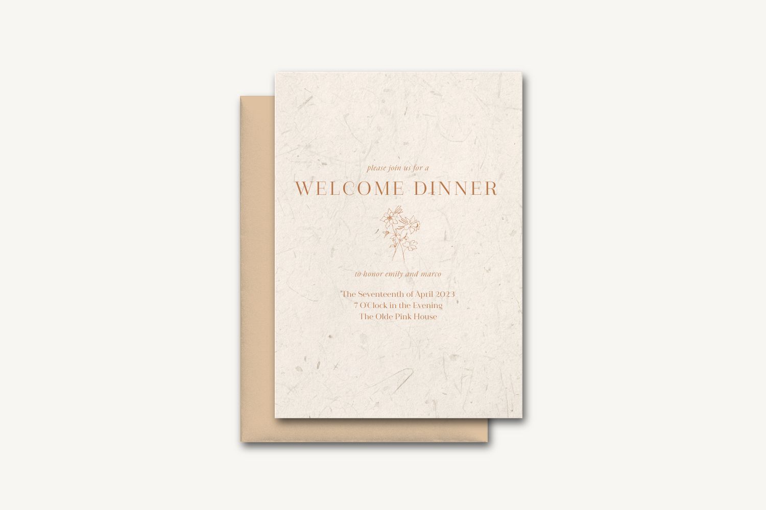Marco Rehearsal Dinner Invitation