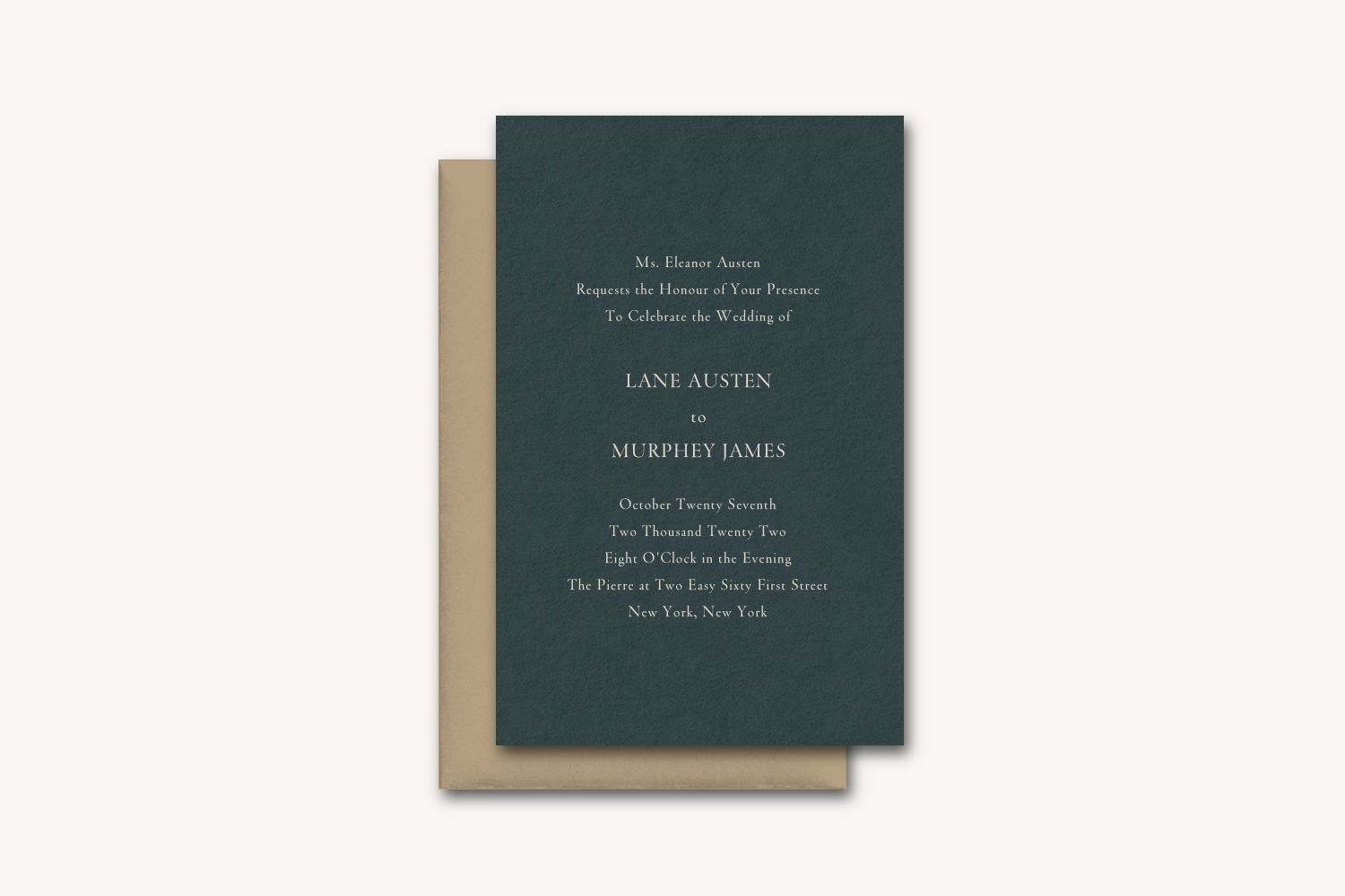 Austen Wedding Invitation