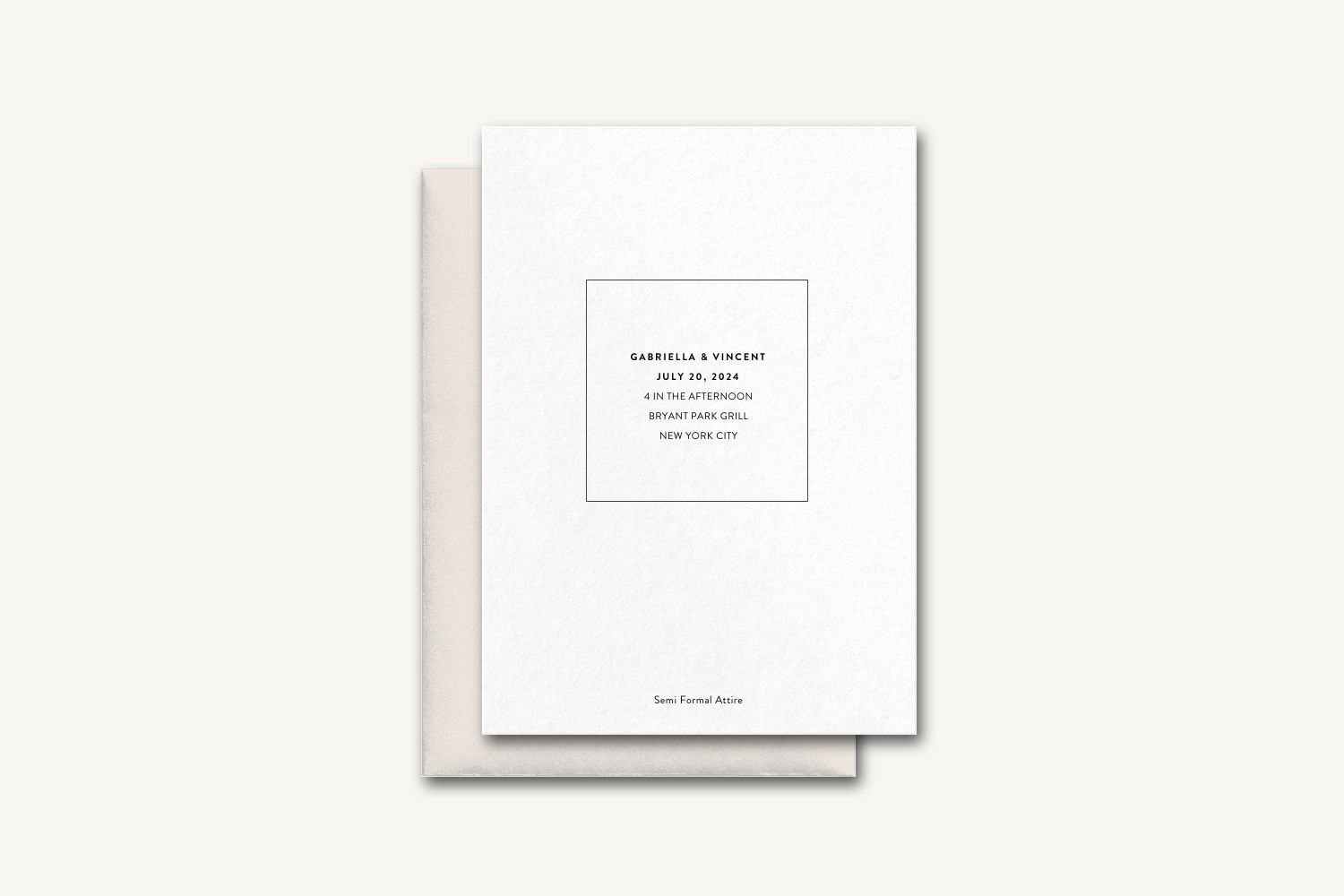 Vince Wedding Invitation