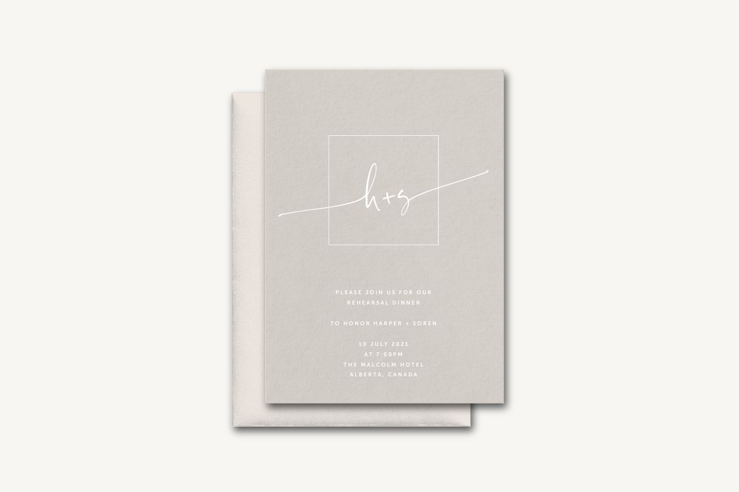 Soren Rehearsal Dinner Invitation