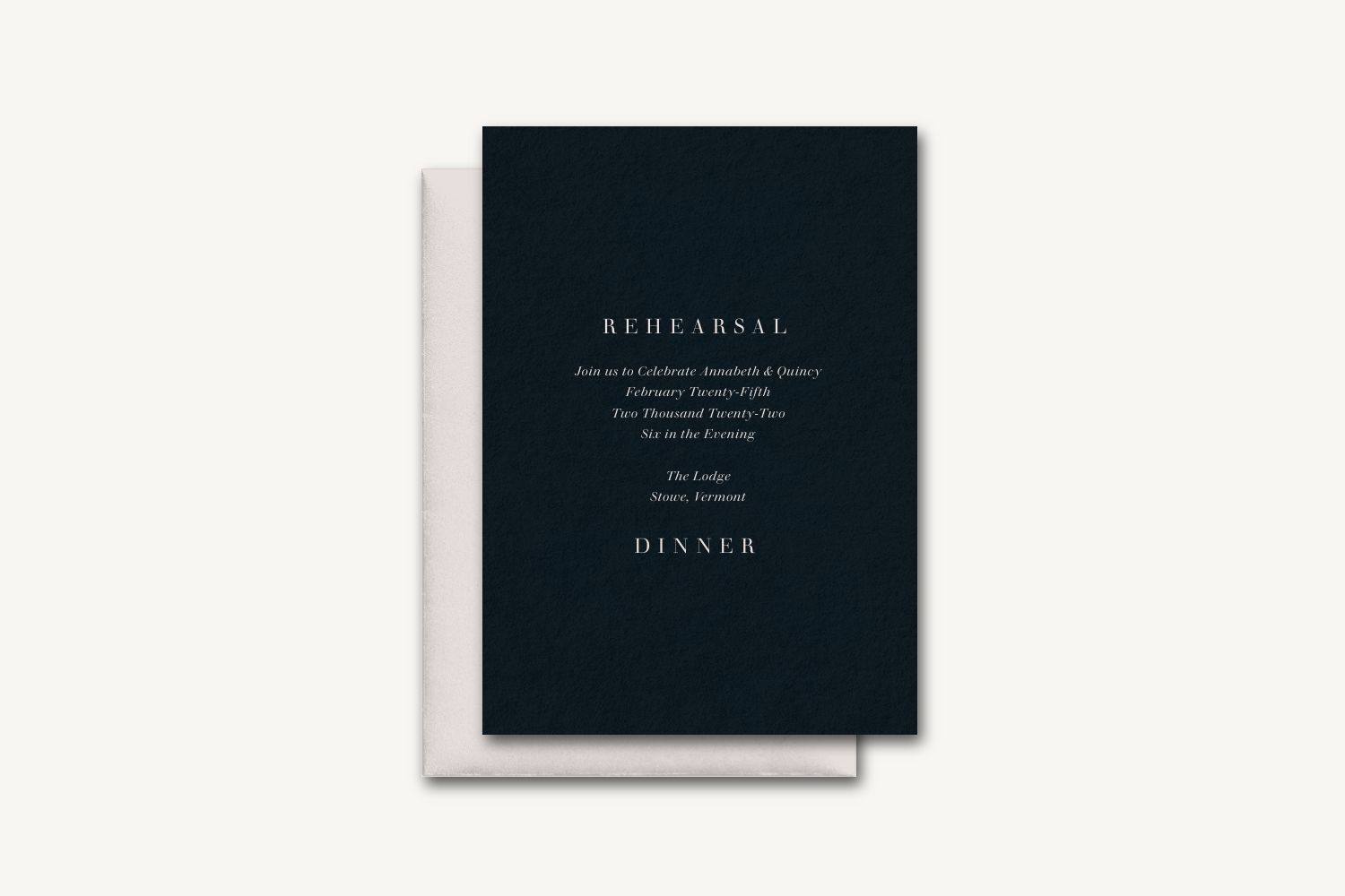Annabeth Rehearsal Dinner Invitation
