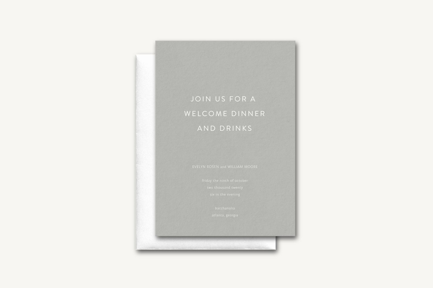 Evelyn Rehearsal Dinner Invitation