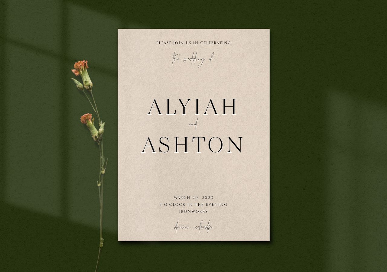 Alyiah Wedding Invitation