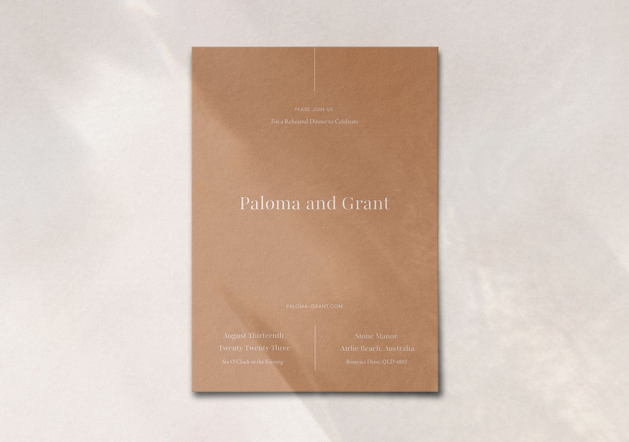 Paloma Rehearsal Dinner Invitation