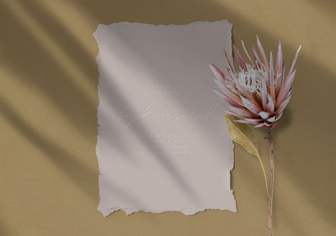 Hazel Rehearsal Dinner Invitation