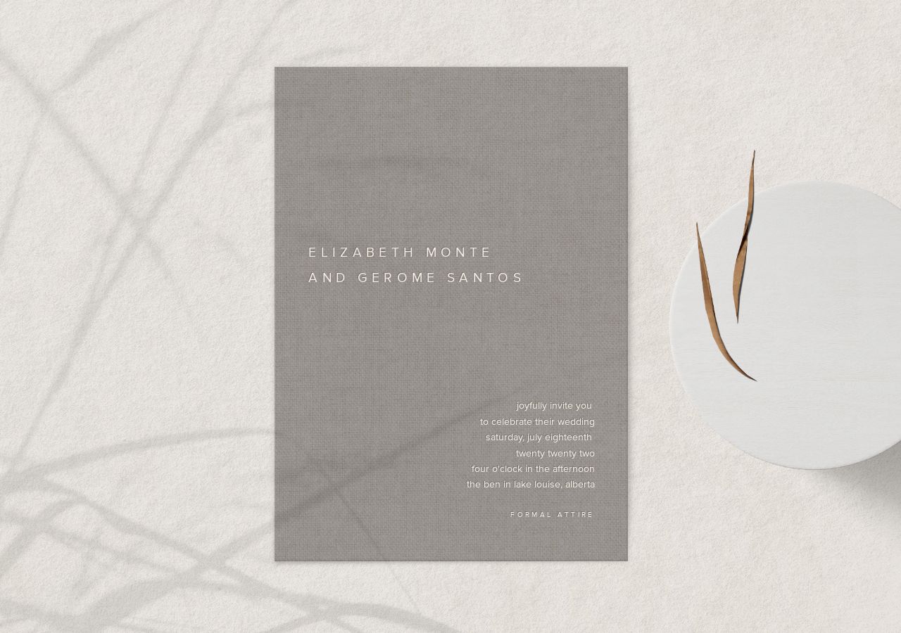 Elizabeth Wedding Invitation