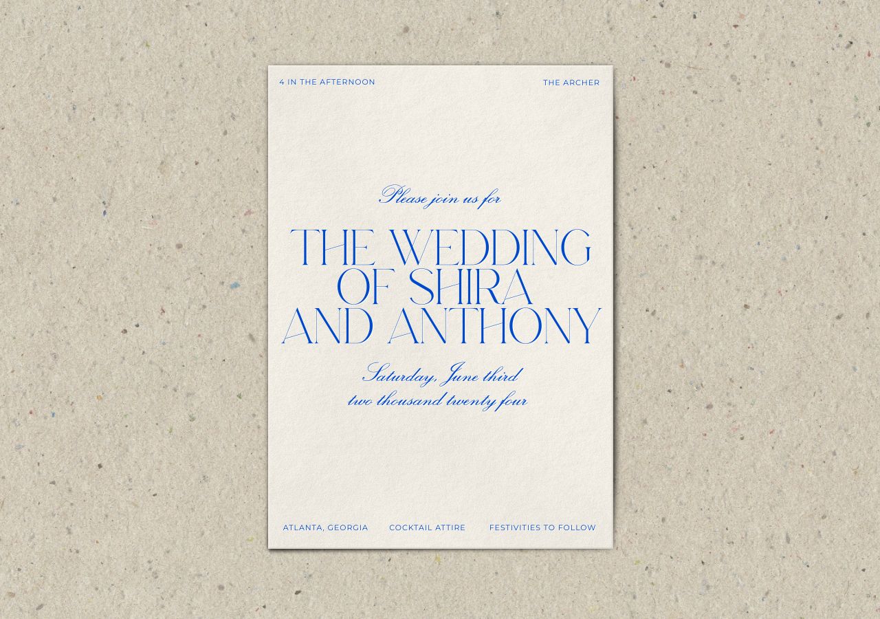 Shira Wedding Invitation