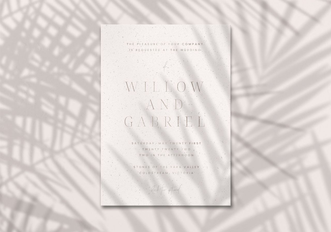 Willow Wedding Invitation
