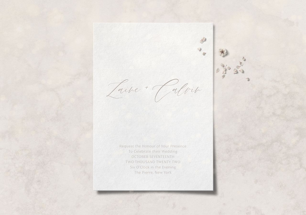 Calvin Wedding Invitation