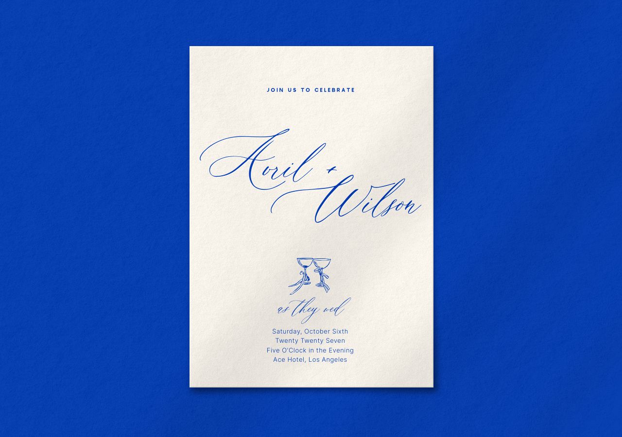 Avril Wedding Invitation