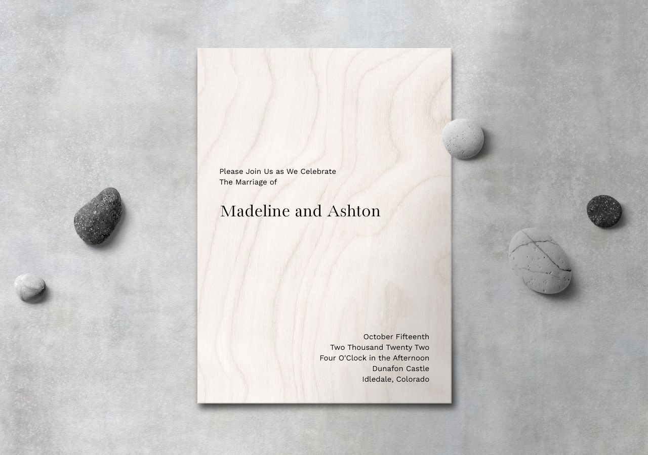 Ashton Wedding Invitation