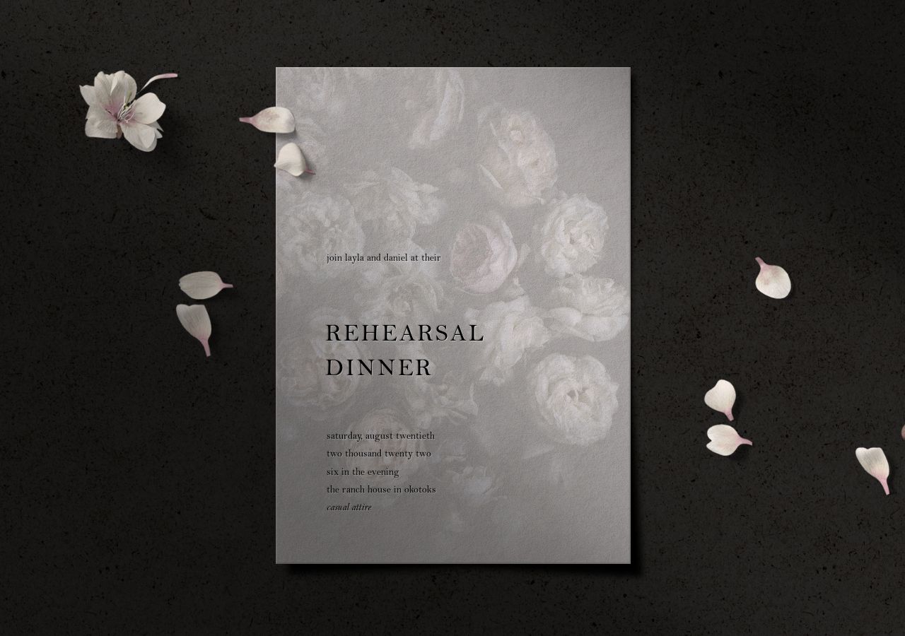 Layla Rehearsal Dinner Invitation