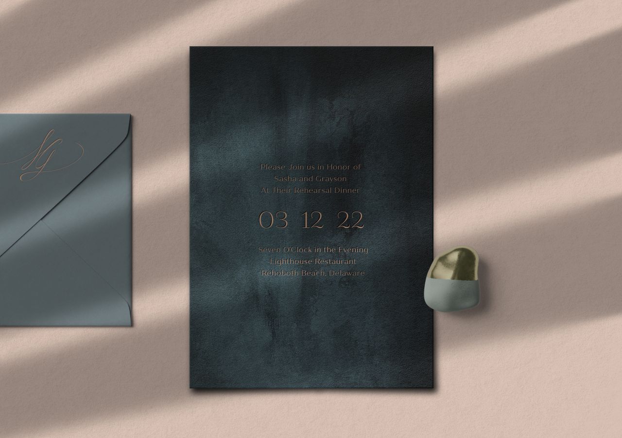 Grayson Rehearsal Dinner Invitation