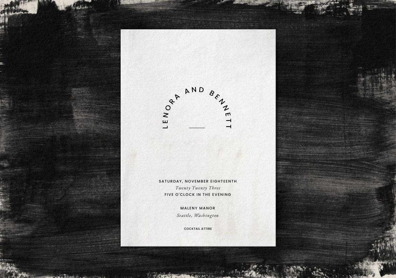 Lenora Wedding Invitation