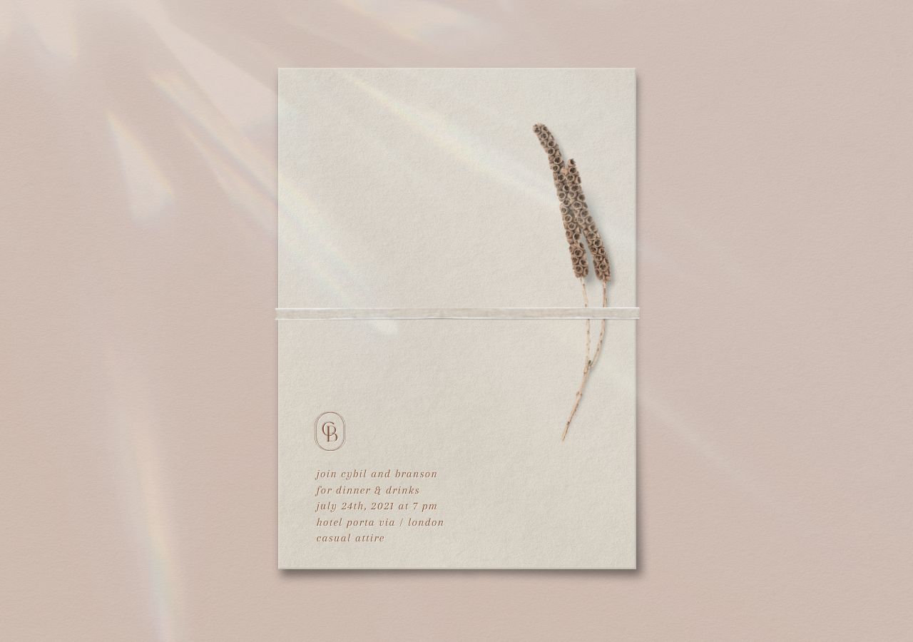 Cybil Rehearsal Dinner Invitation