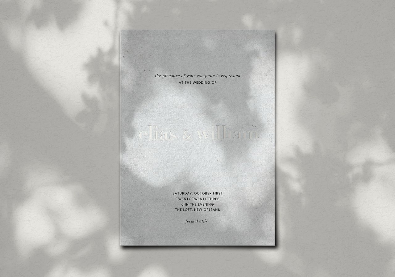 Elias Wedding Invitation