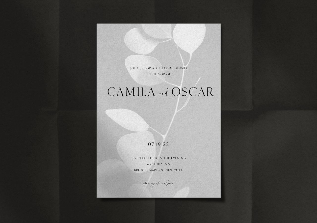 Camila Rehearsal Dinner Invitation