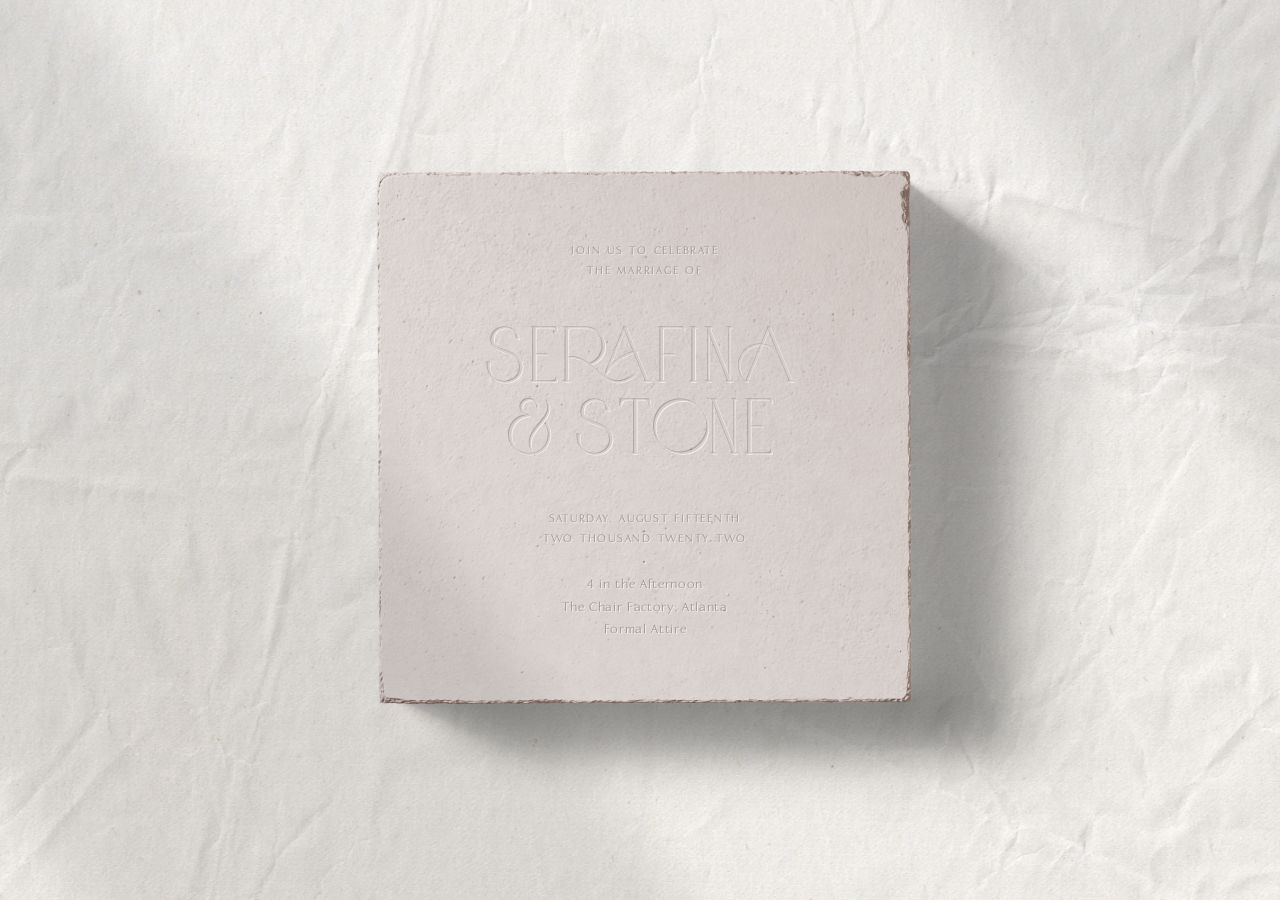 Stone Wedding Invitation