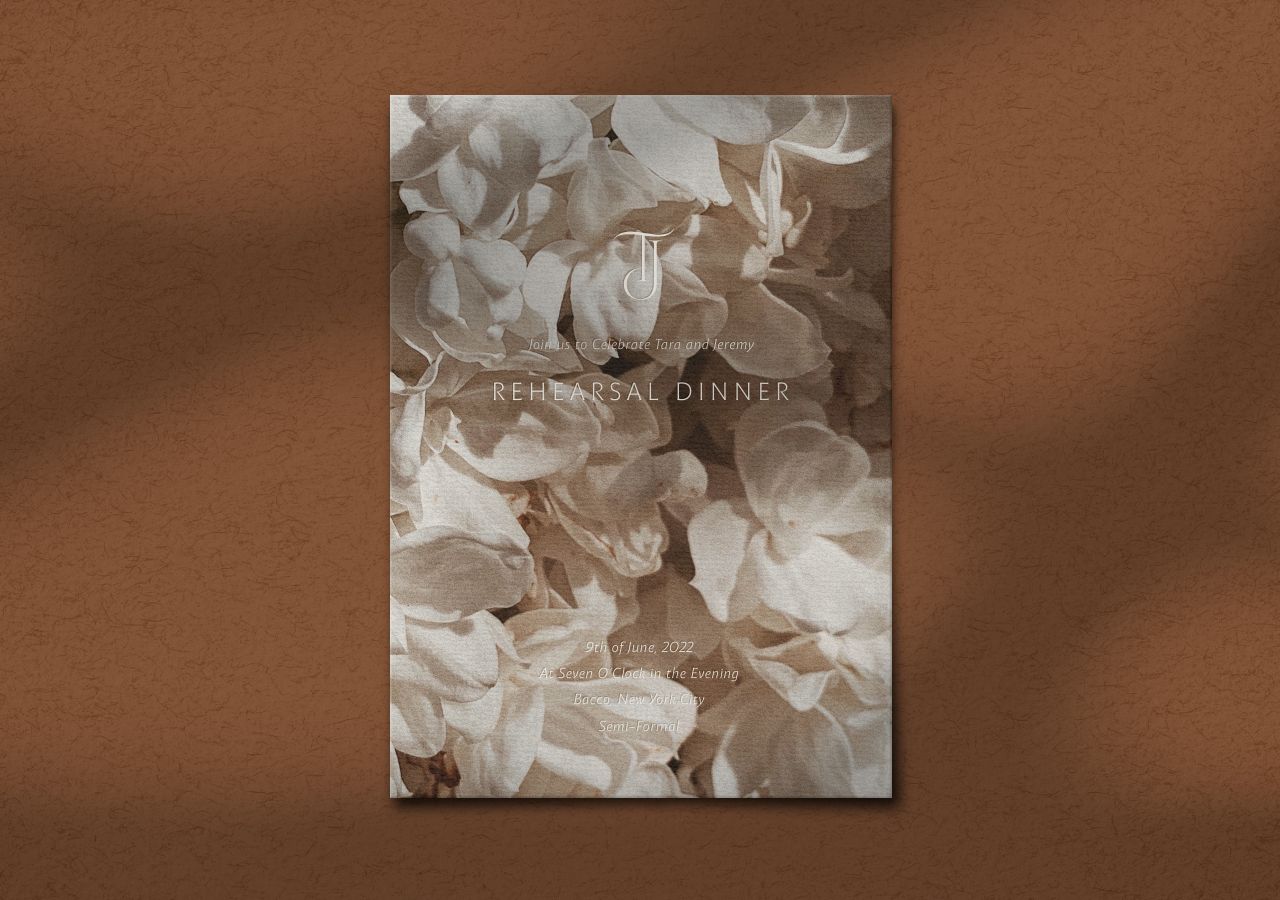 Tara Rehearsal Dinner Invitation