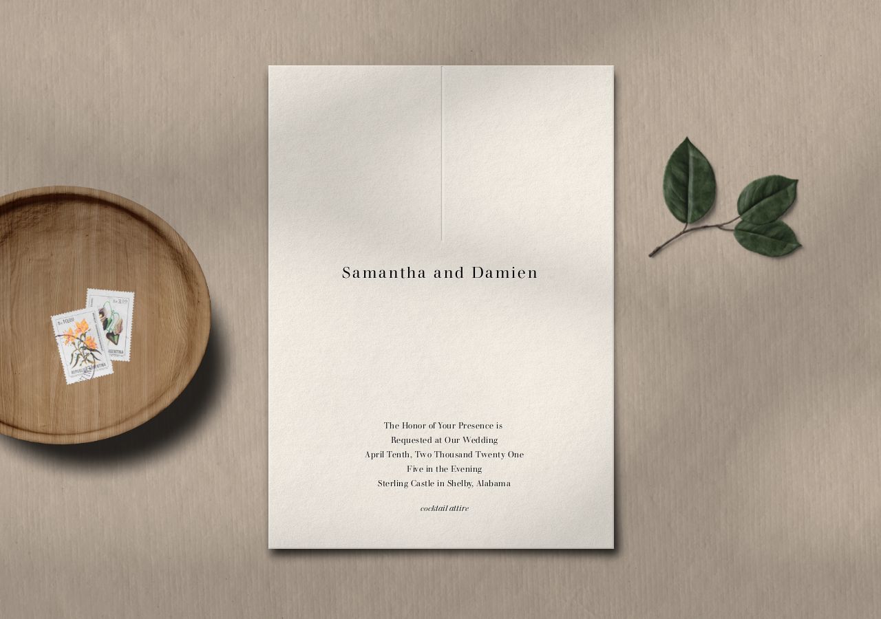 Damien Wedding Invitation