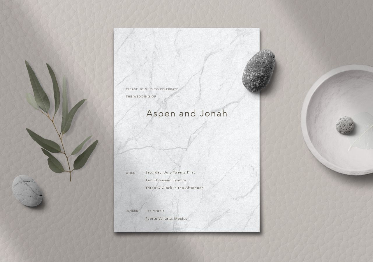 Aspen Wedding Invitation