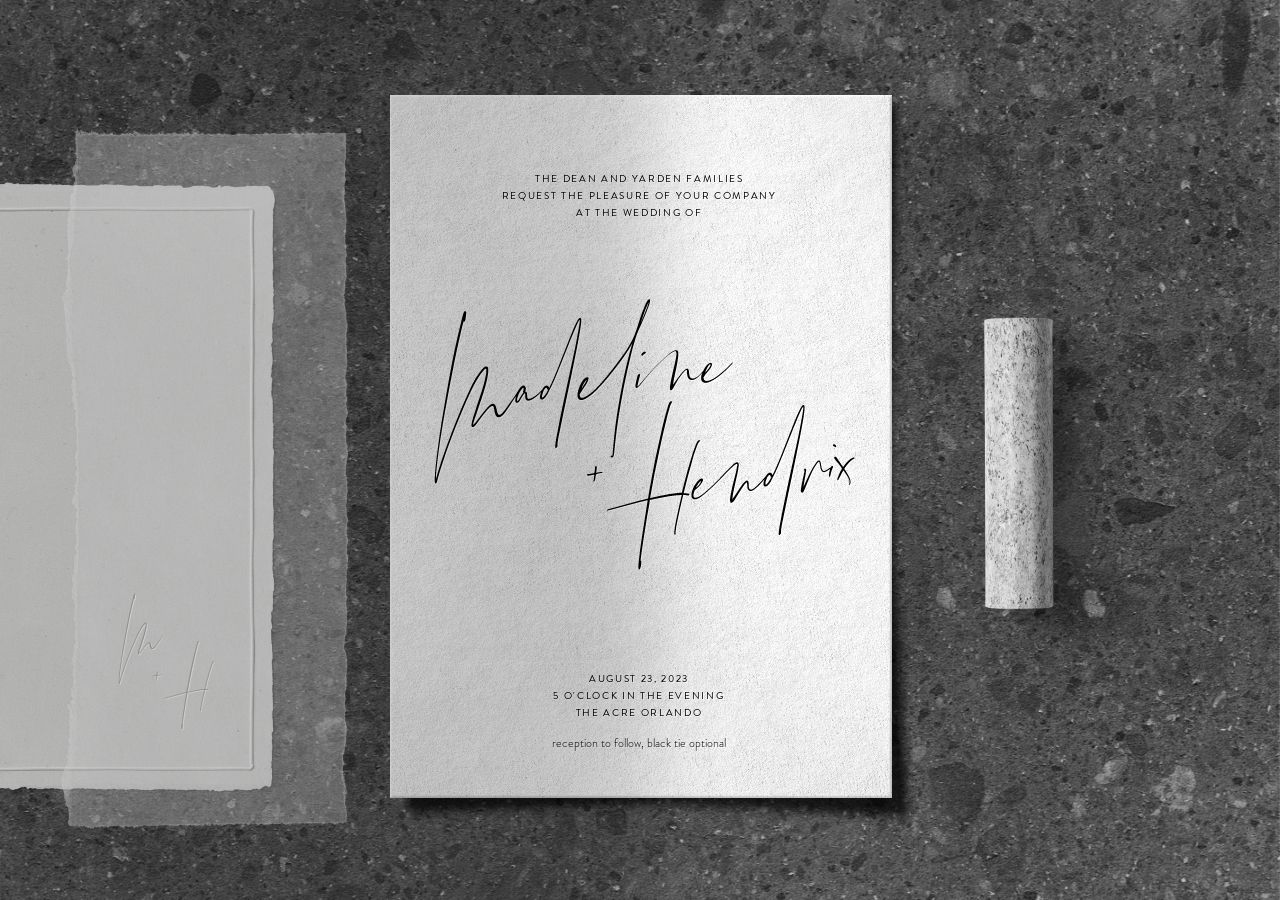Hendrix Wedding Invitation