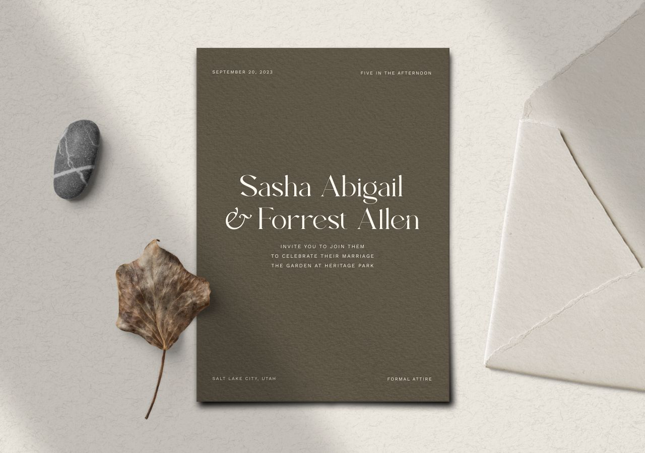 Forrest Wedding Invitation