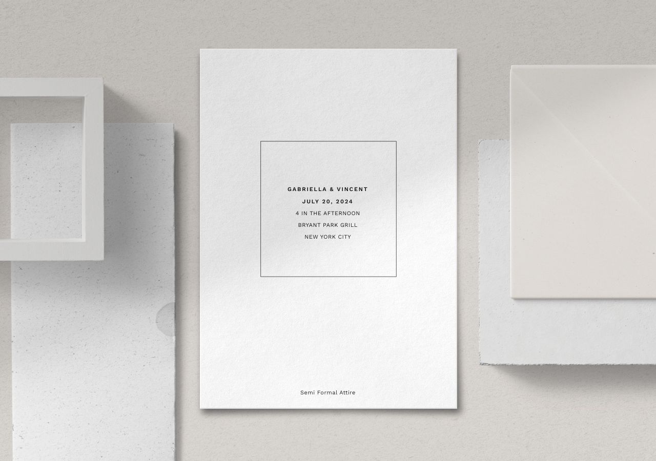 Vince Wedding Invitation