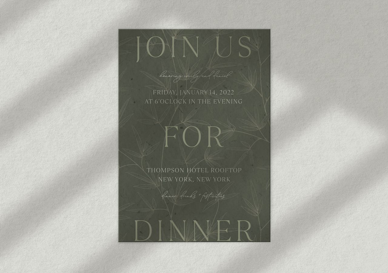 Emily Rehearsal Dinner Invitation