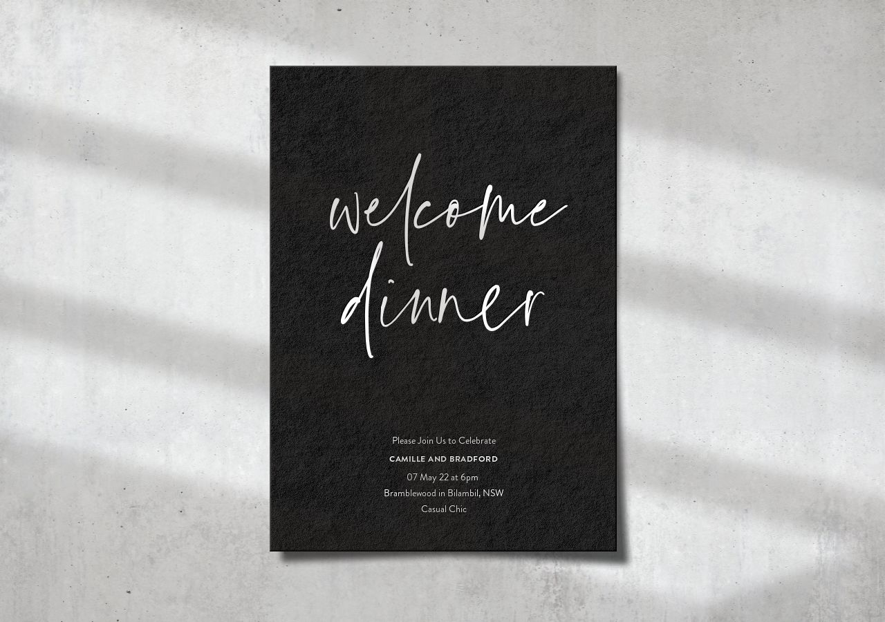 Bradford Rehearsal Dinner Invitation