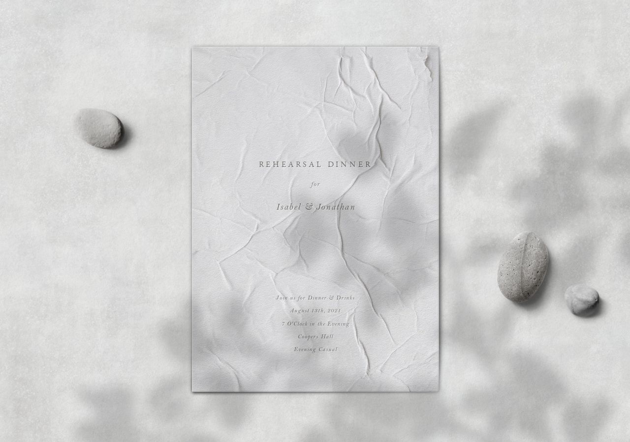 Isabel Rehearsal Dinner Invitation