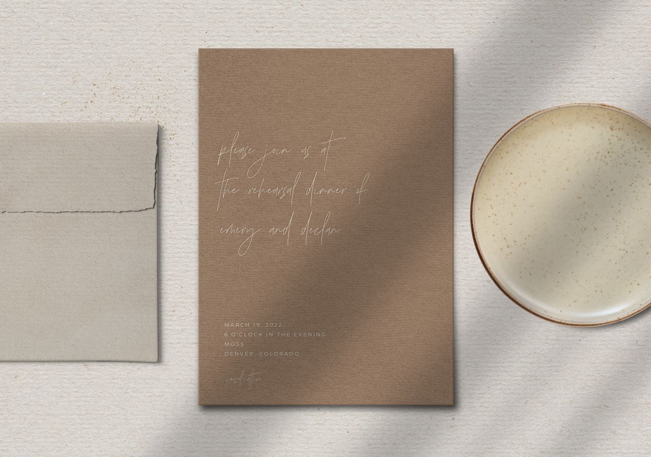 Declan Rehearsal Dinner Invitation