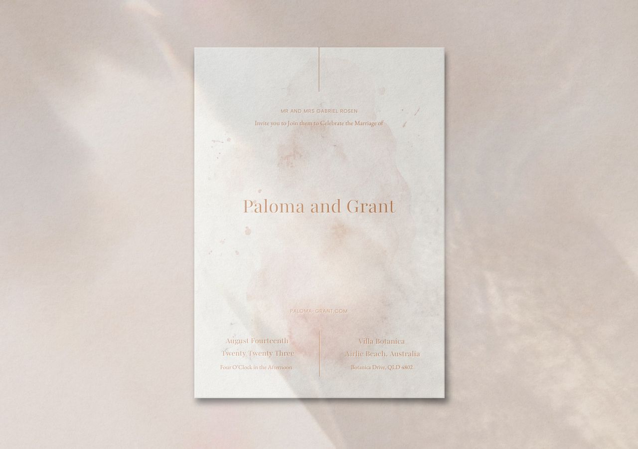 Paloma Wedding Invitation