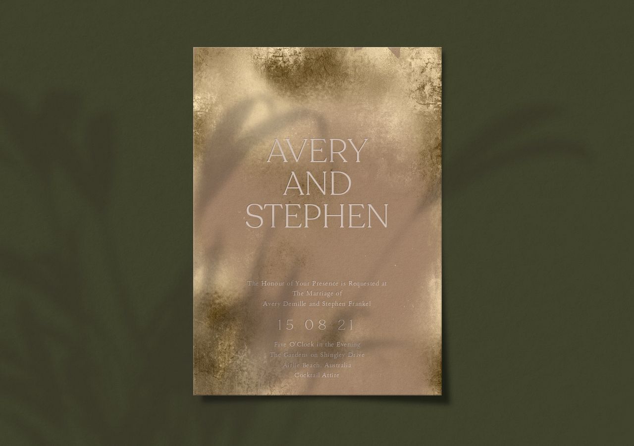 Avery Wedding Invitation