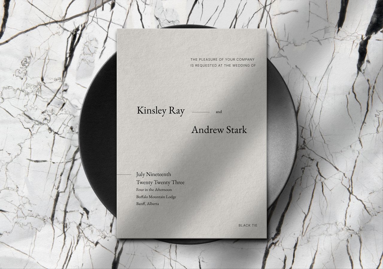 Kinsley Wedding Invitation