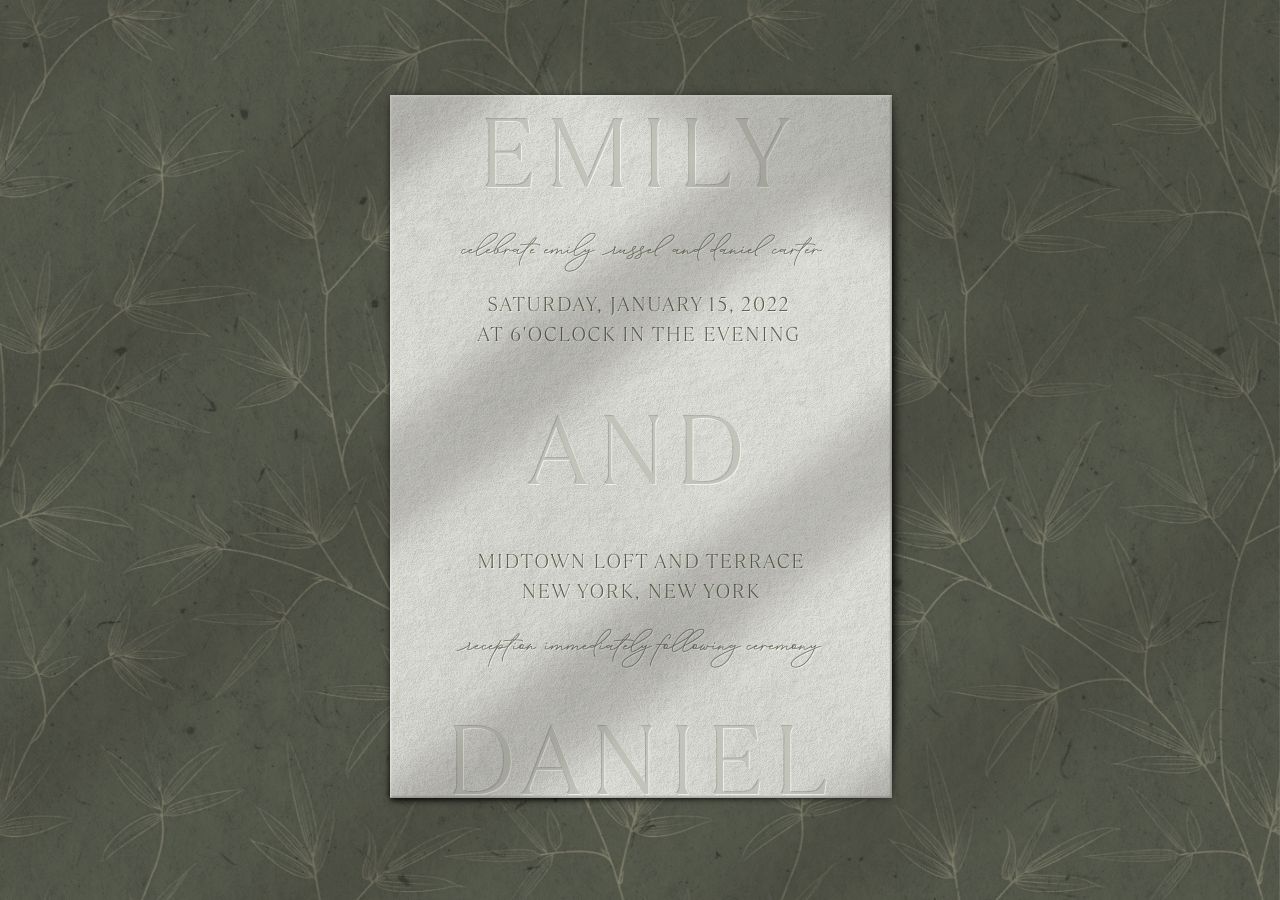 Emily Wedding Invitation