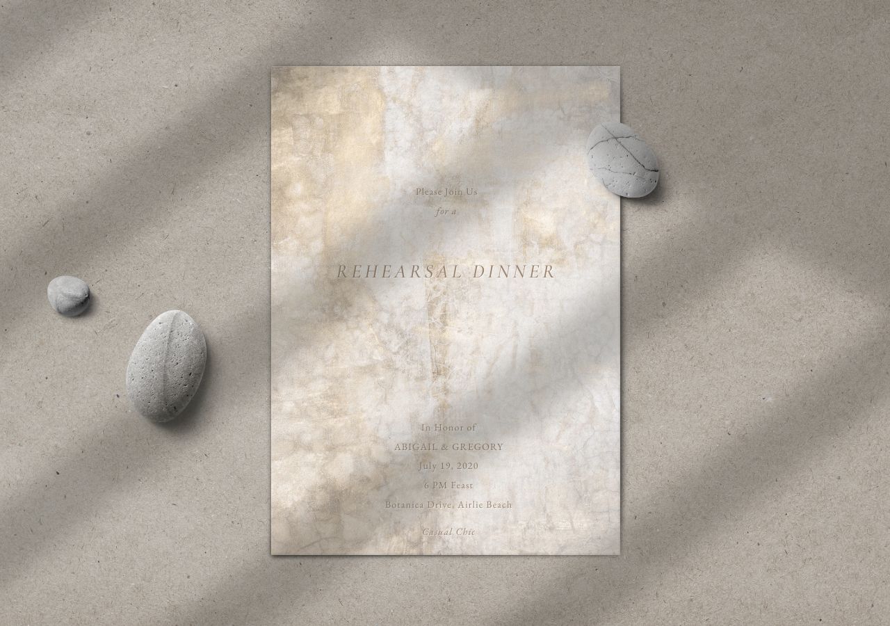Abigail Rehearsal Dinner Invitation