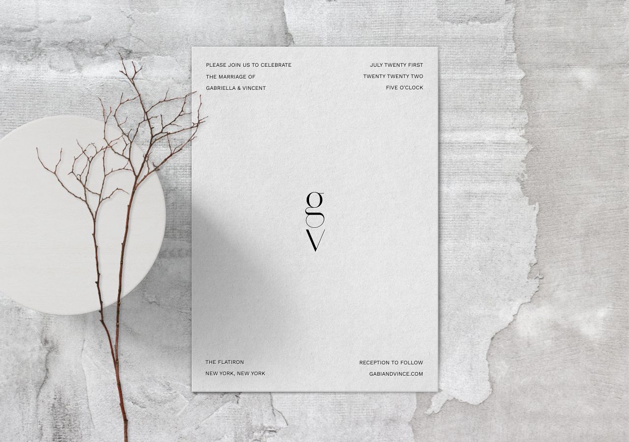 Vincent Wedding Invitation