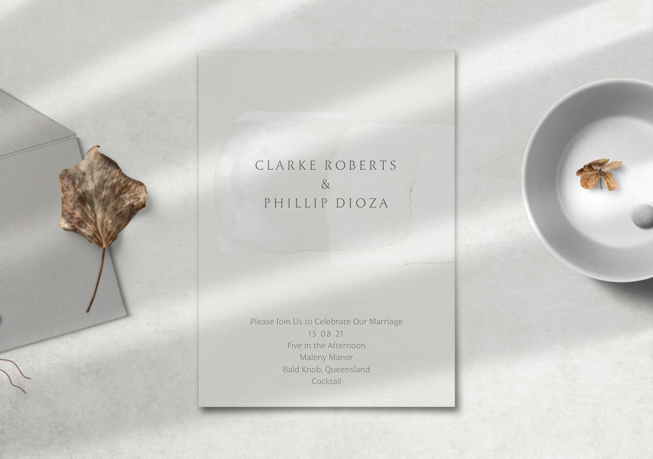 Clarke Wedding Invitation