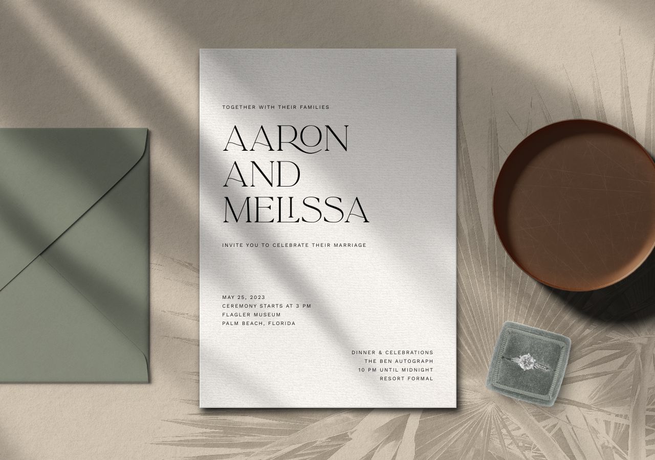 Aaron Wedding Invitation