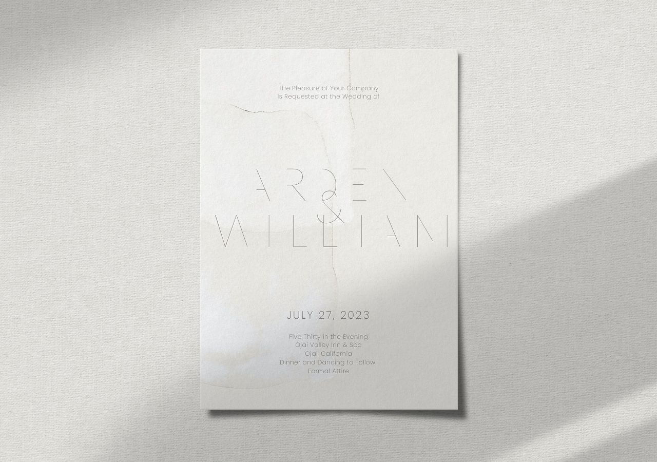 Arden Wedding Invitation