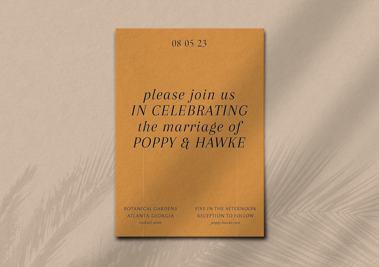 Poppy Wedding Invitation