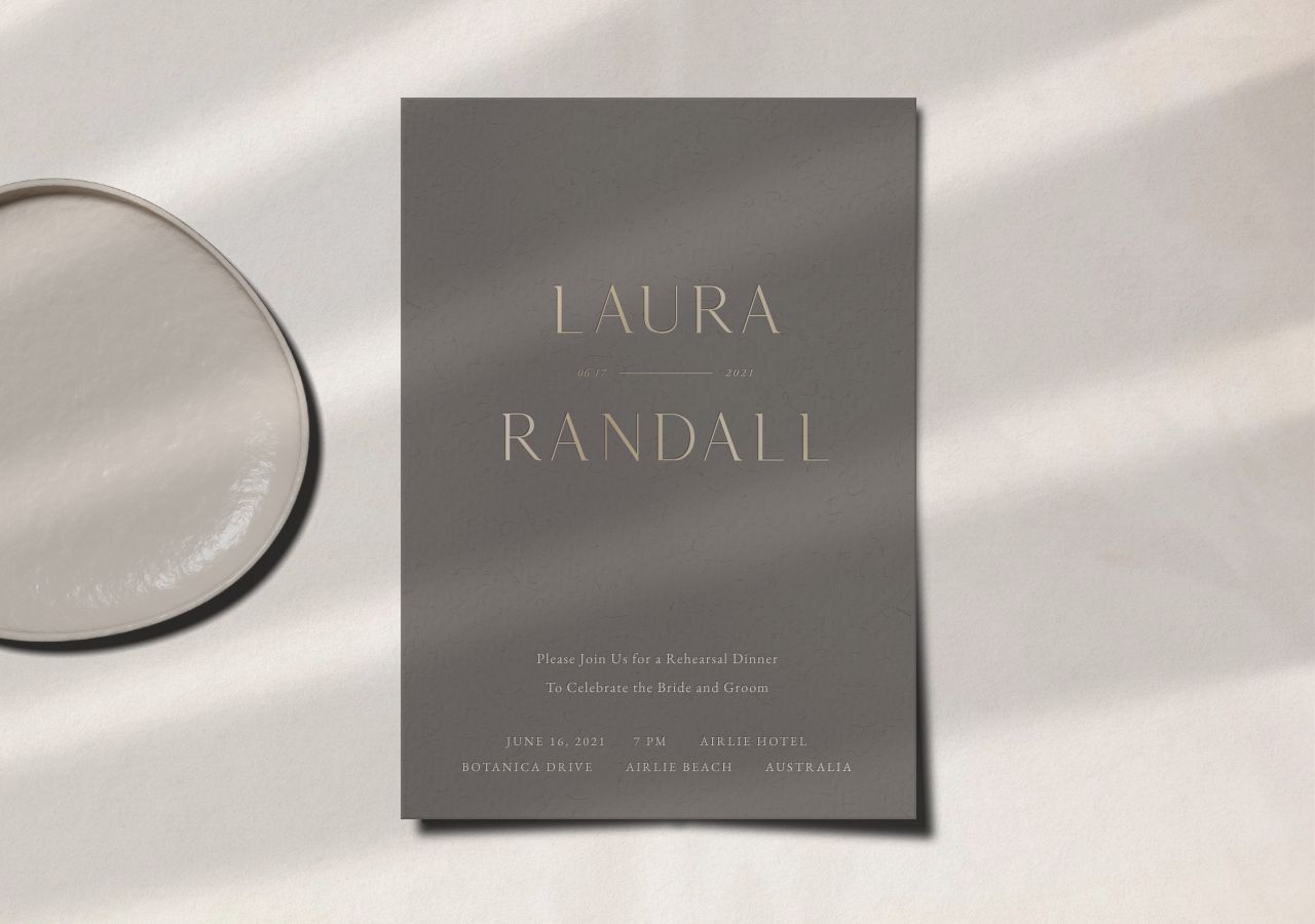 Randall Rehearsal Dinner Invitation