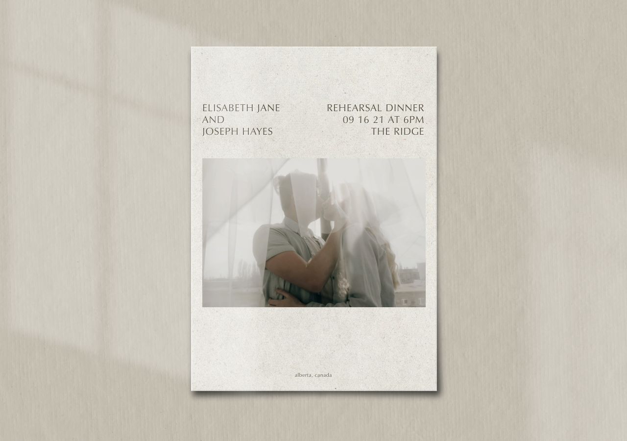 Hayes Rehearsal Dinner Invitation