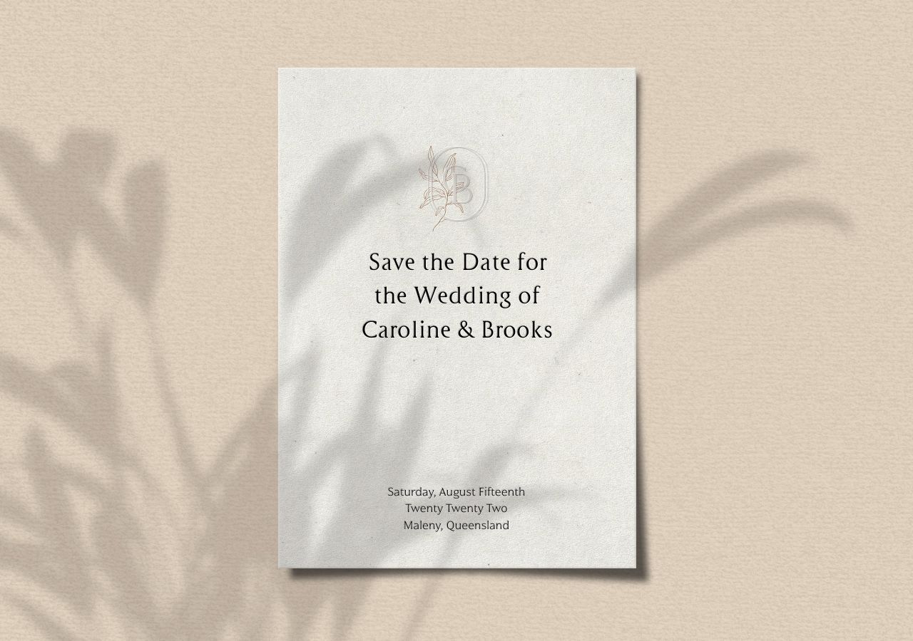 Brooks Save the Date