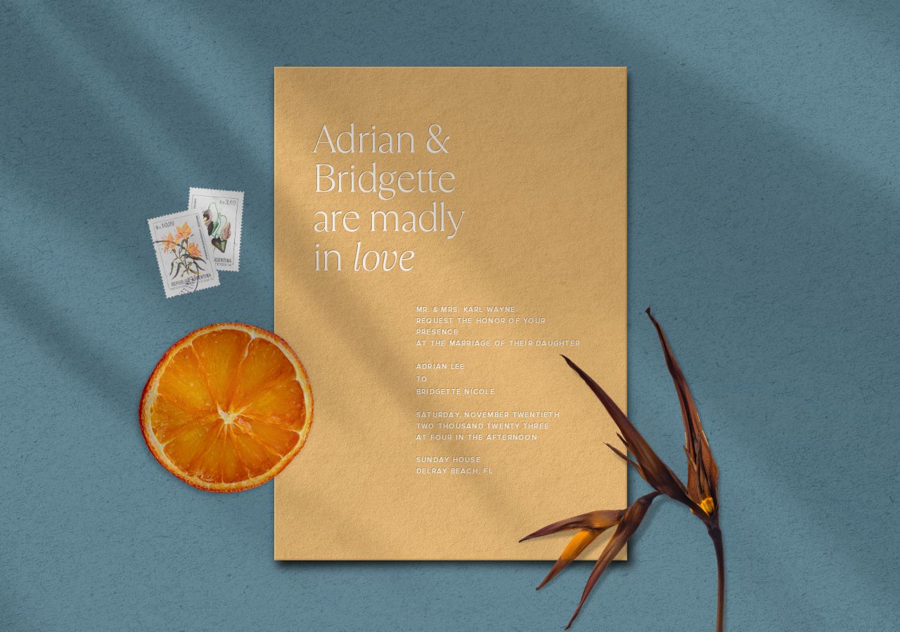 Adrian Wedding Invitation