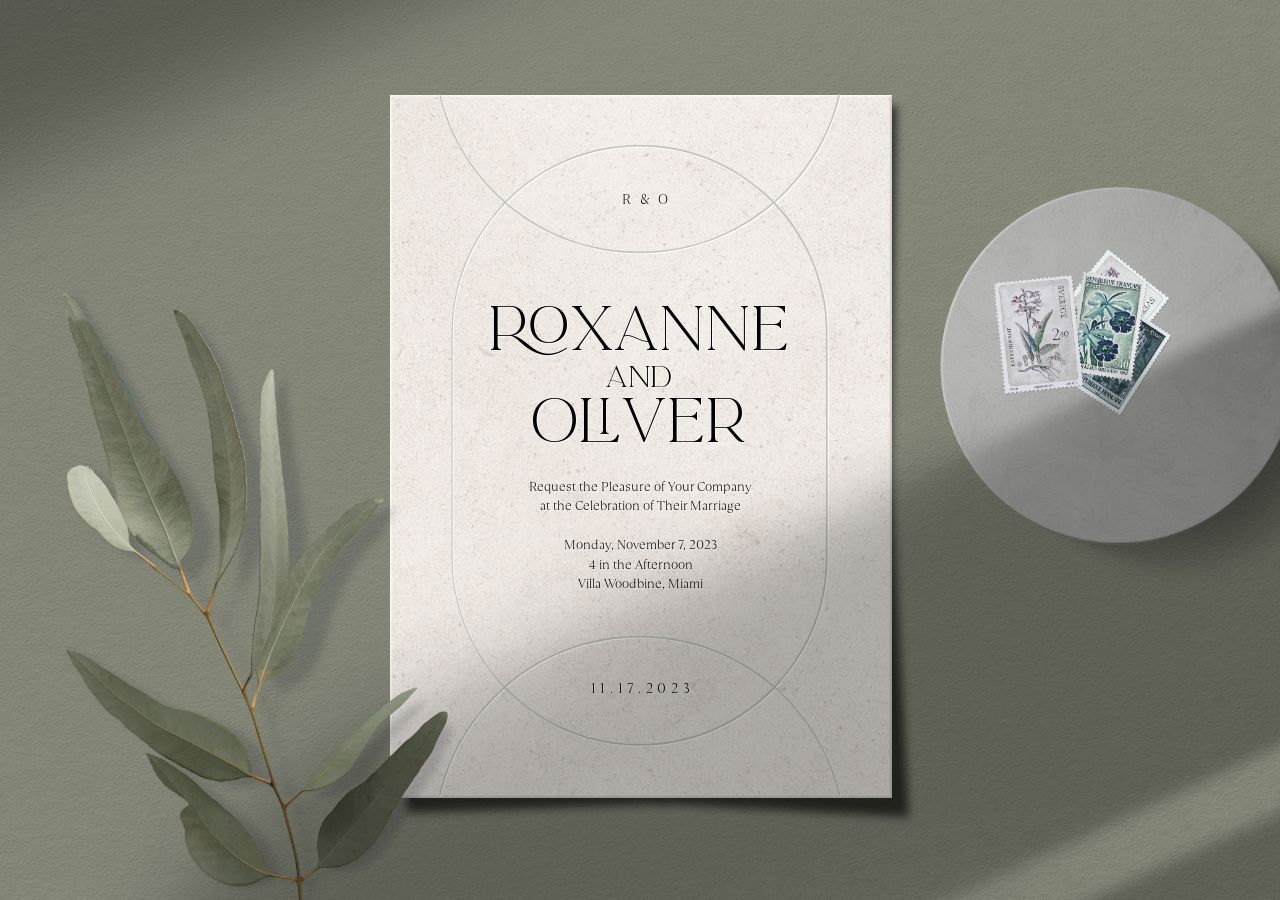 Oliver Wedding Invitation